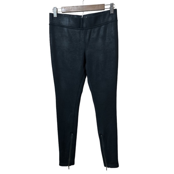EUC - Free People Black Ankle Zipper Mosshart Skinny Pants - size Small - Picture 3 of 5